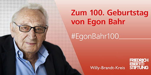 Egon Bahr, SPD, in seinem Büro im Willy-Brandt-Haus, 28.10.2014. ©: Thomas Trutschel/ picture alliance/photothek (Ausschnitt, bearbeitet)